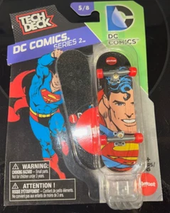 TECH DECK DC COMICS SERIES 2 SUPERMAN ALMOST SKATEBOARD HTF - NEW & UNOPENED - Picture 1 of 2