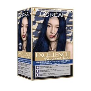 L'oreal Excellence Parisian Chic Hair Dye Color Dying Kit 4.11 Ink Blue - Picture 1 of 1