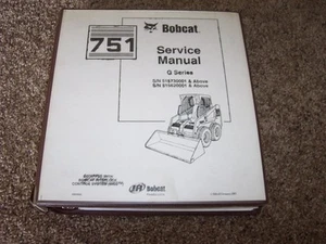 Bobcat Ingersoll Rand 751 Skid Steer Loader Factory Shop Service Repair Manual - Picture 1 of 3