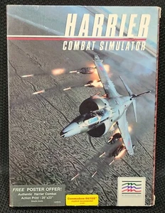 1987 Harrier Combat Simulator Original Authentic Commodore 64 Box *NO GAME* - Picture 1 of 8