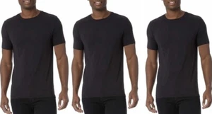 32 Degrees Pack of 3 Cool Men's Short Sleeve Crew Neck T-Shirts Tees Black M - Picture 1 of 2