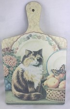 Wilscombe Melamine Calico Cat Cutting Board by Jenny Barron 13”L