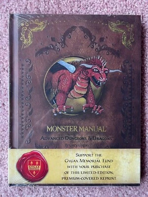 AD&D Monster Manual Premium Edición Limitada Gygax Memorial 2012 Como Nuevo Foto 1 de 2