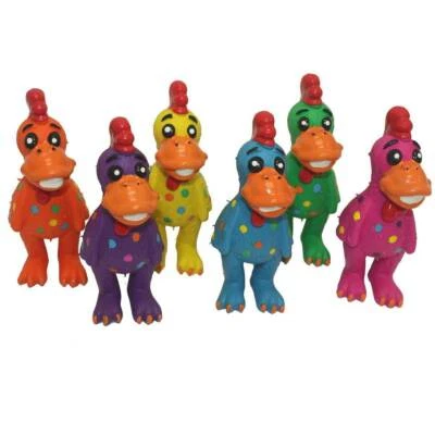 Multipet Globkens Latex Chicken Assorted Dog Toy, (Each Sold Separately) - Image 1 of 4