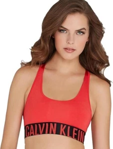 Calvin Klein Women's Intense Power Racerback Bralette Red Size M - Picture 1 of 1