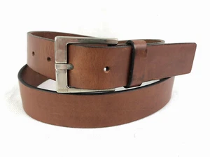 JOOP! Cintura Donna Uomo Pelle Cuoio Marrone Woman Leather Cow Belt Sz.L - 46 - Foto 1 di 4
