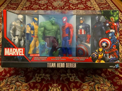 Marvel Titan Hero Series Set de 6 Figuras 12" Nuevo: Objetivo Exclusivo 2013: Nuevo en Caja Foto 1 de 4