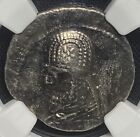 MITHRADATES III 87-80 P.N.E. KRÓLESTWO PARTYJSKIE, srebrna perska MONETA DRACHM NGC Ch VF