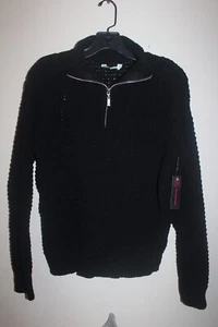 Suéter de punto con cremallera de cuarto para junior No Boundaries talla XXL (19) en negro - Imagen 1 de 7