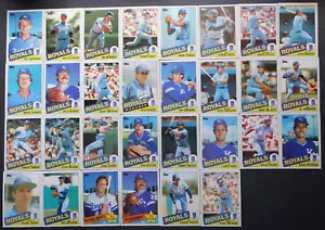 1985 Topps Kansas City Royals Team Set of 30 Baseball Cards - Picture 1 of 17