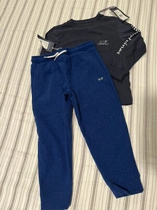 vineyard vines boys size 5 graphic tshirt and heritage joggers outfit nwt - Picture 1 of 5