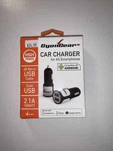 Cellet Universal High Powered 10Watt / 2.1A Dual USB iPhone Android Car Charger - Picture 1 of 2