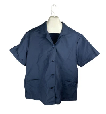 New Vintage Red Kap Navy Blue Size XXL Short Sleeve Button Up Free US Shipping - Image 1 of 3