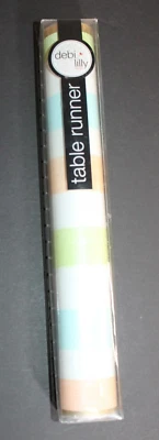 Debi Lilly Design table runner pastel stripes 15" x 12 foot roll Spring/Easter - Image 1 of 3