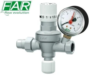 GRUPPO DI RIEMPIMENTO AUTOMATICO 1/2" MF CON MANOMETRO FAR 2106 - Foto 1 di 2