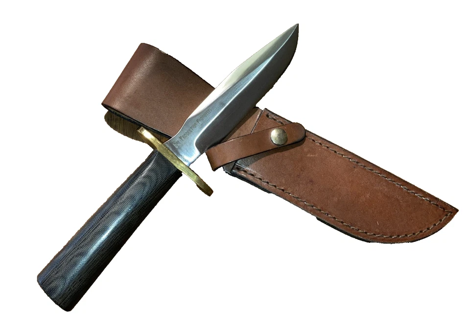 CUCHILLO DE CAMPO/VAINA VINTAGE/NUEVO/RARO PROTOTIPO BARK RIVER #5 B.R. EN CAJA VER/LEER Foto 1 de 4