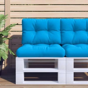 Light Blue Pallet Cushion 19.7x15.7x4.7 Soft Fabric Outdoor Seating Pad - Picture 1 of 10