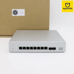Cisco Meraki MS120-8FP Gigabit Network Access PoE+ Switch UNCLAIMED, 1Y-Wty - Picture 1 of 9