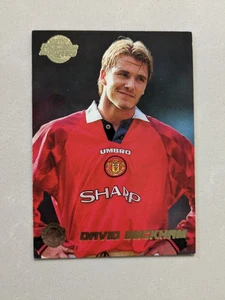 DAVID BECKHAM MANCHESTER UNITED MERLIN / TOPPS PREMIER GOLD 99 1999 CARD #86 - Picture 1 of 2