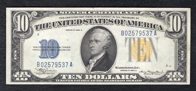 FR. 2309 1934-A $10 “NORTH AFRICA” SILVER CERTIFICATE NOTE GEM UNCIRCULATED (D) - Image 1 of 2