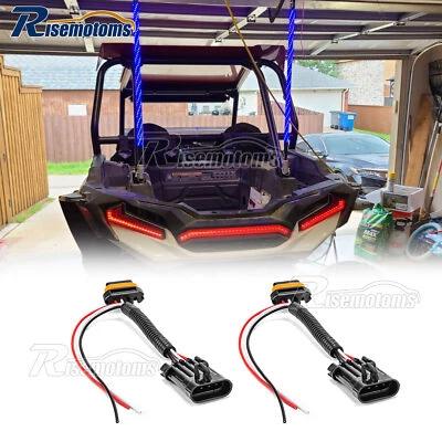 For Polaris RZR 1000 2x Tail Light Power Plug Quick Harness Whip Light Chase Bar - Image 1 of 4