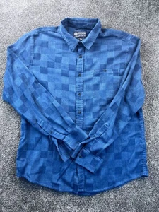 American Rag Mens X-Large Blue Checkered Long Sleeve Button-Up Shirt - Picture 1 of 7