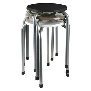 Metall Stapelhocker Stapelstuhl Partyhocker Gästehocker Sitzhocker Hocker Stuhl - Bild 1 von 4