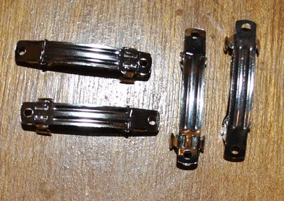 25 clips tipo francés de 80 mm, sin plomo, niquelados envío gratuito Foto 1 de 2