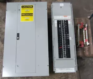 😏 EATON 225 AMP MAIN LUG PANELBOARD INSERT AND FACEPLATE 208Y/120 VAC 3∅ 4W - Picture 1 of 8