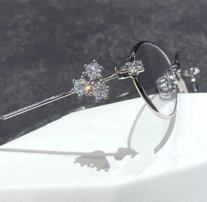 2025 GentleMonster Sunglasses Jewelry - Carat 02 Silver Frame Clear Lenses - Picture 1 of 24