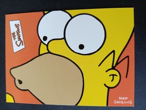CHEAP PROMO CARD: THE SIMPSONS 10TH ANNIVERSARY Inkworks 2000 P-2