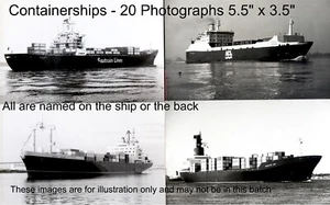 Bulk Lot 208 - Containerschiffe - 20, 5,5" x 3,5" Fotos - Bild 1 von 21