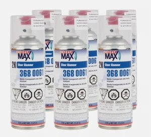 USC 3680061 Spraymax 2K Glamour High Gloss Aerosol Clear (6 Cans) - Picture 1 of 2