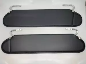 Interior Sunvisor Sun Visors Set for Jeep Wrangler YJ 87-95 Black - 2 Pieces - Picture 1 of 5