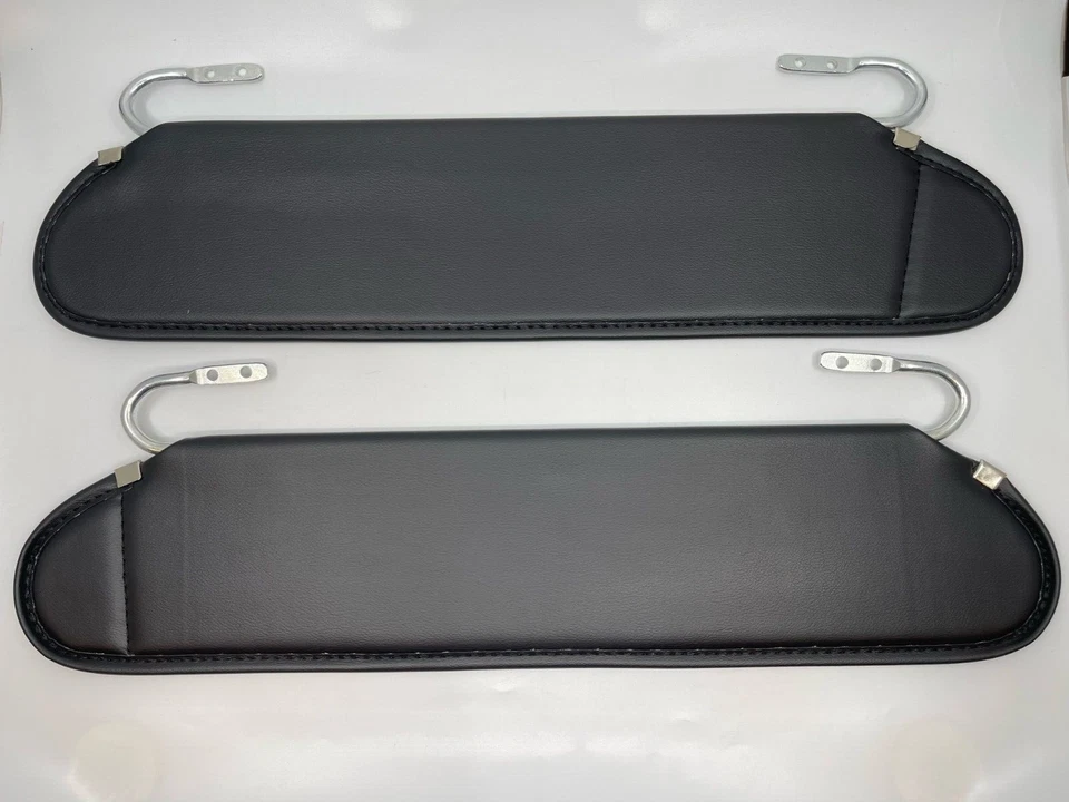 Interior Sunvisor Sun Visors Set for Jeep Wrangler YJ 87-95 Black - 2 Pieces - Image 1 of 4