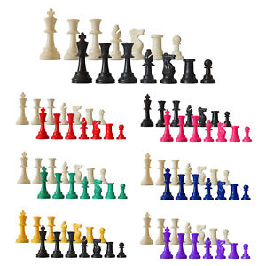 SchachQueen - kompletter Satz Schachfiguren KH 97mm, zwei Damen je Farbe