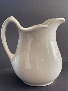 Vintage Sterling China Restaurant Geschirr kleiner Krug Milchkännchen verglast weiß glänzend - Bild 1 von 7