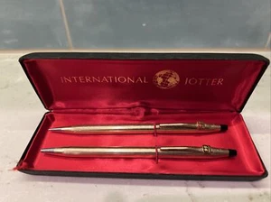 Vtg Cross - Parker? “Century” Pen & Pencil Set 1/20 12k GF Phillips 66 Oil Badge - Picture 1 of 16