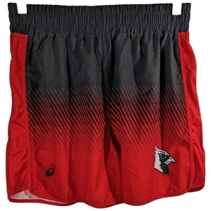 Asics Cardinals MMA Wrestling Shorts Womens Size M Medium Red Black - Picture 1 of 9