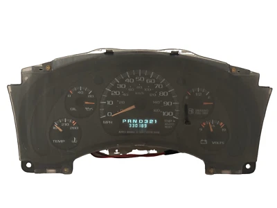 Cuadro de instrumentos velocímetro medidor de tablero 01 02 Savana/Express VAN 330.189 millas Foto 1 de 3