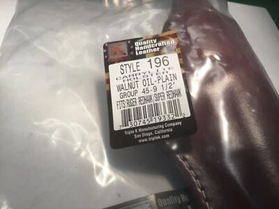 Triple K holster Style 196  Ruger Redhawk Super Redhawk 9 1/2 inch RH. NEW - Image 1 of 4