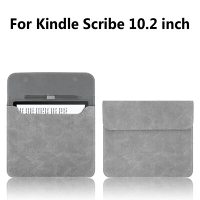 For Amazon Kindle Scribe 10.2" 2024 PU Leather Sleeve Case Portable Storage Bag - Image 1 of 4