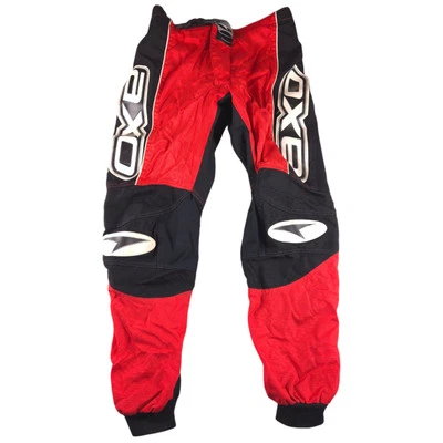 复古 90 年代越野 AXO 运动骑行裤赛车越野自行车红色黑色 30 码 — 第 1/4 张图片