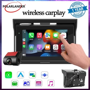 CarPlay Bluetooth 5.0 DVR Support 5" Motorcycle MP5 Player Android Auto - Foto 1 di 16