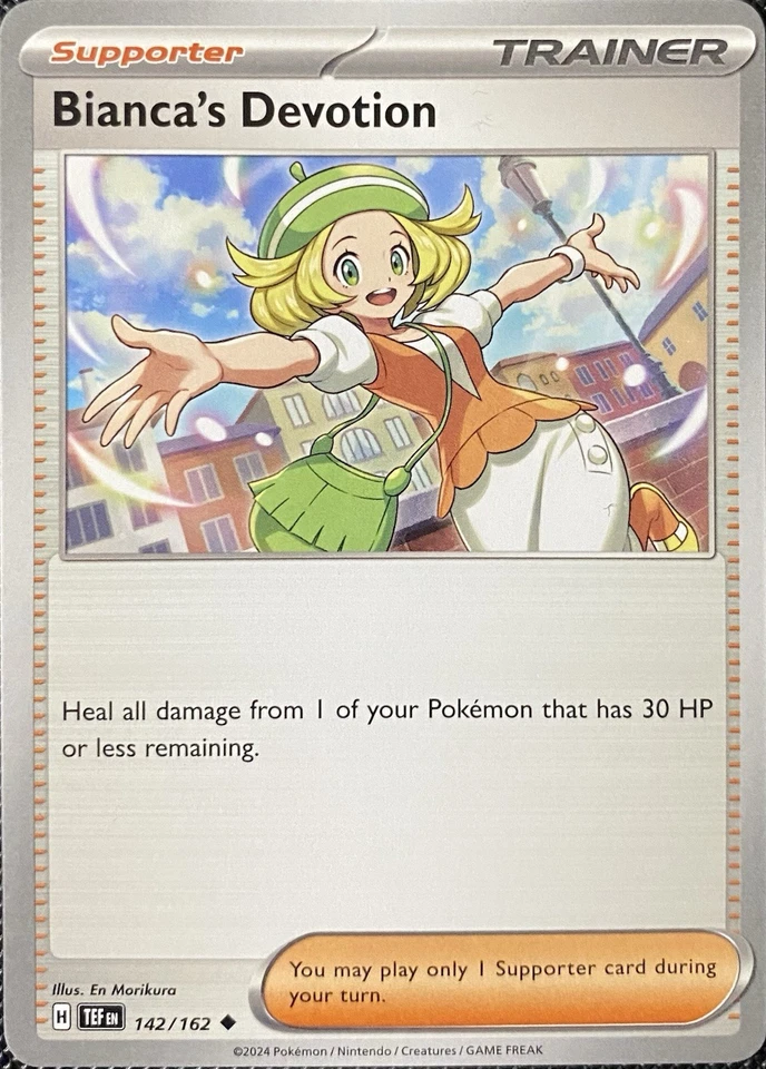 Bianca's Devotion 142/162 SV05: Temporal Forces Regular - Pokémon Card - Image 1 of 1
