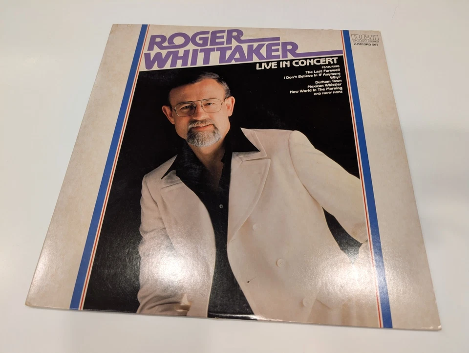 Roger Whittaker "Live In Concert" Double Vinyl 2 x LP (EX cover / NM discs) - Image 1 of 1