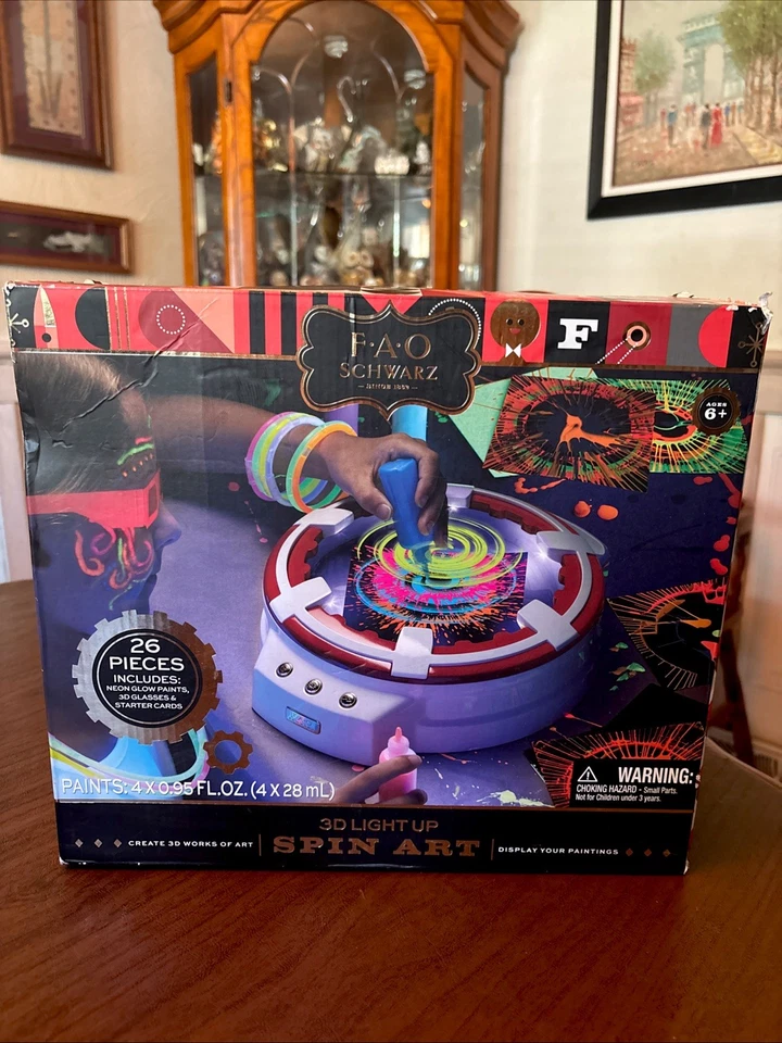 FAO Schwarz 3d Light up Spin Art Toy 1002782