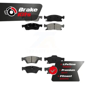 Front Rear Semi-Metallic Brake Pads Kit For 2011-2021 Jeep Grand Cherokee 3.6L - Picture 1 of 1