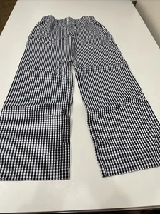 Abercrombie Kids Pull On Crop Black Checkered Pants 13/14 - Picture 1 of 3