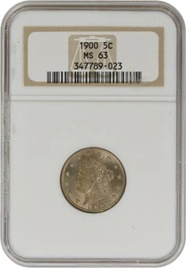 1900 Liberty Nickel MS63 NGC - Picture 1 of 2